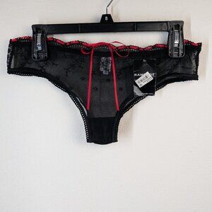 Rampage Sexy Sheer Nylon Panties Size L